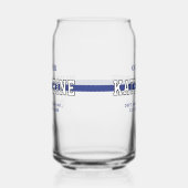 Personalisierter Polizeibeamter Thin Blue Line Dosenglas (Rechts)