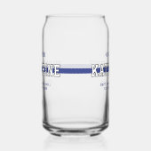 Personalisierter Polizeibeamter Thin Blue Line Dosenglas (Links)