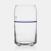 Personalisierter Polizeibeamter Thin Blue Line Dosenglas (Links)