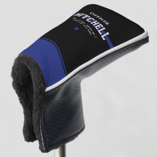 Personalisierter Polizeibeamter Thin Blue Line Golf Headcover