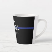 Personalisierter Polizeibeamter Thin Blue Line Milchtasse (Rechts)
