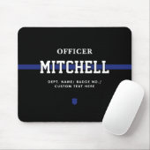 Personalisierter Polizeibeamter Thin Blue Line Mousepad (Mit Mouse)