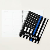 Personalisierter Polizeibeamter Thin Blue Line Planer (Anzeige)