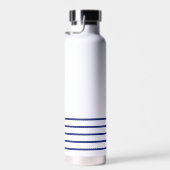 Personalisierter Polizeibeamter Thin Blue Line Trinkflasche (Rechts)