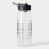 Personalisierter Polizeibeamter Thin Blue Line Trinkflasche (Rechts)