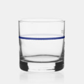 Personalisierter Polizeibeamter Thin Blue Line Whiskyglas (Rechts)