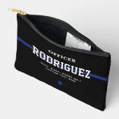 Personalisierter Polizeibeamter Thin Blue Line Zubehörtasche (Offen)