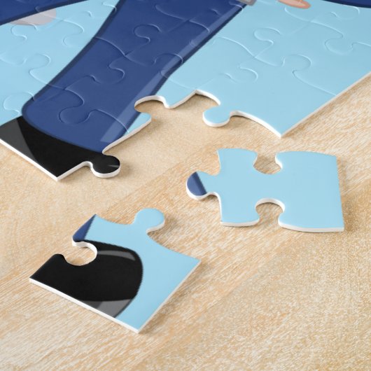 Personalisierter Polizeibeamter und Patrouillenkin Puzzle (Seite)