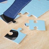 Personalisierter Polizeibeamter und Patrouillenwag Puzzle (Seite)