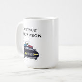 Personalisierter Polizeileutnant Kaffeetasse (Vorderseite Links)