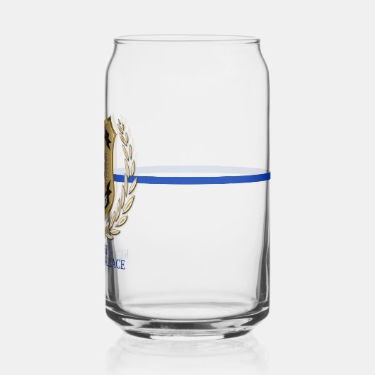 Personalisierter Polizeischild Dosenglas (Links)