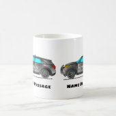 Personalisierter Polizeiwagen Polizist Kaffeetasse (Mittel)