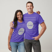 Personalisierter Polka Dot T - Shirt (Lavendel & G (Unisex)