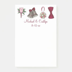 Personalisierter Polterabend Gefallen Post IT-Anme Post-it Klebezettel