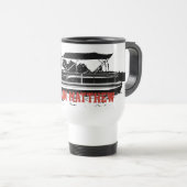 Personalisierter Pontoon Boat Travel Mug Reisebecher (VorderseiteRechts)