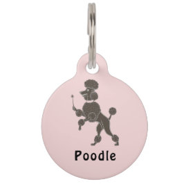 Personalisierter Poodle Dose Name Pet Tag Haustiermarke