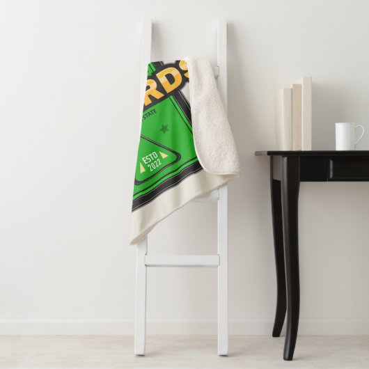 Personalisierter Pool Hall NAME 8 Ball Crown Billi Sherpadecke (Beispiel)