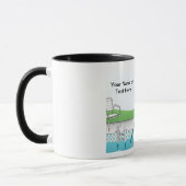Personalisierter Pool-Reiniger - Cartoon für Männe Tasse (Links)