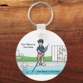 Personalisierter Pool-Reiniger - Männlich Schlüsselanhänger (Vorderseite)