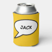 Personalisierter Pop Art Comic Buchsprache Blase Dosenkühler (Kanne Rückseite)