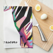 Personalisierter Pop Art Zebra Handtuch (Viertel Falte)