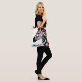 Personalisierter Pop Art Zebra Tasche (Am Model)