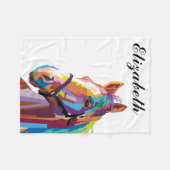 Personalisierter Pop Fleecedecke (Vorderseite (Horizontal))