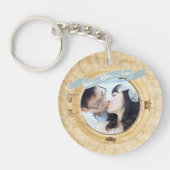 Personalisierter Porthole Foto Schlüsselanhänger (Vorderseite)