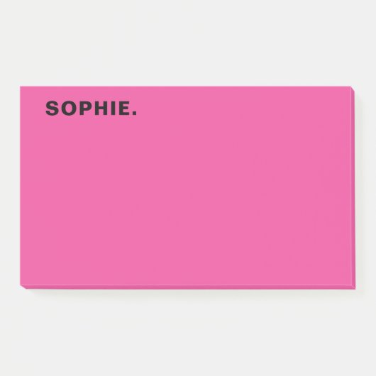 Personalisierter Post-It-Hinweis für Minimalistisc Post-it Klebezettel (Vorderseite)