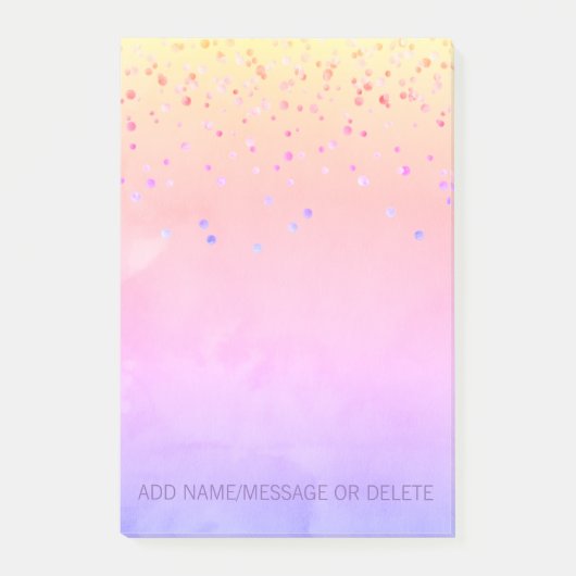 Personalisierter Post-it Klebezettel (Vorderseite)