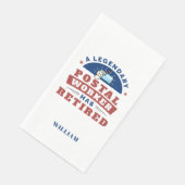 Personalisierter Postarbeiter Serviette (Ecke)