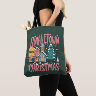 Personalisierter Postleitzahl Kleinstadt Weihnacht Tasche