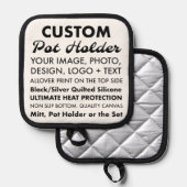 Personalisierter Pothalter Topflappen (Vorderseite/Rückseite)