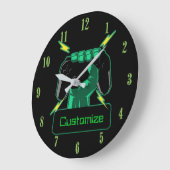 Personalisierter Power - Runde Uhr (Winkel)