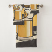 Personalisierter Premium Cold Beer Tasse Pub Bar Badhandtuch Set (Insitu)