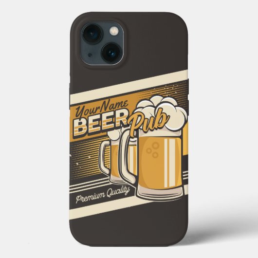 Personalisierter Premium Cold Beer Tasse Pub Bar Case-Mate iPhone Hülle (Rückseite)