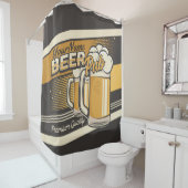 Personalisierter Premium Cold Beer Tasse Pub Bar Duschvorhang (Beispiel)