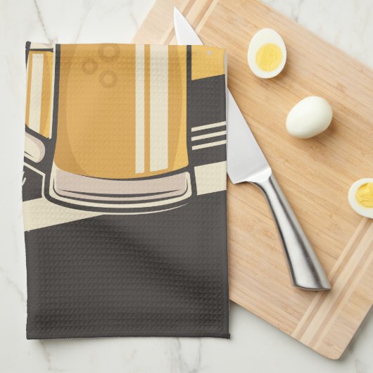 Personalisierter Premium Cold Beer Tasse Pub Bar Geschirrtuch (Viertel Falte)