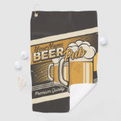 Personalisierter Premium Cold Beer Tasse Pub Bar Golfhandtuch (Insitu)