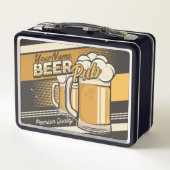 Personalisierter Premium Cold Beer Tasse Pub Bar Metall Brotdose (Rückseite)