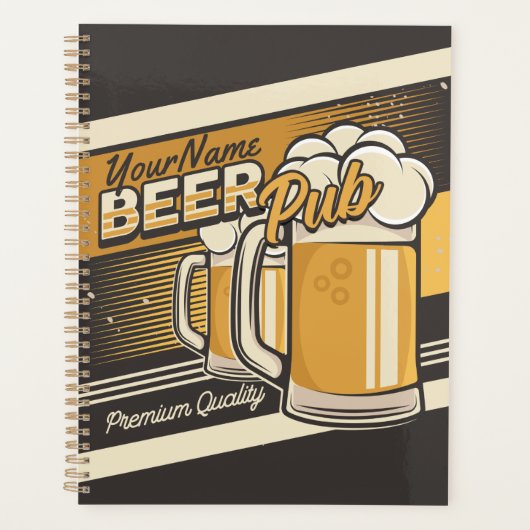 Personalisierter Premium Cold Beer Tasse Pub Bar Planer (Vorderseite)