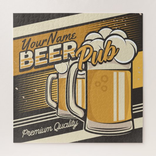 Personalisierter Premium Cold Beer Tasse Pub Bar Puzzle (Vertikal)