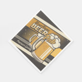 Personalisierter Premium Cold Beer Tasse Pub Bar Serviette (Ecke)