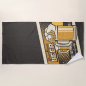 Personalisierter Premium Cold Beer Tasse Pub Bar  Strandtuch (Vorderseite)