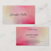 Personalisierter Premium Dick Luxus Handgeschriebe Visitenkarte (Vorne/Hinten)