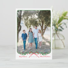 Personalisierter Preppy-Holiday-Kranz mit rotem Bo