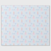 Personalisierter Preppy-Nutcracker-Individuelle Na Geschenkpapier (Flach)