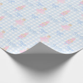 Personalisierter Preppy-Nutcracker-Individuelle Na Geschenkpapier (Ecke)