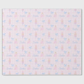 Personalisierter Preppy-Nutcracker-Individuelle Na Geschenkpapier (Flach)