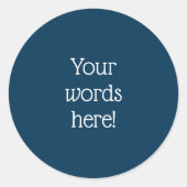 Personalisierter Preußischer Klassischer Rundstick Runder Aufkleber (Vorderseite)